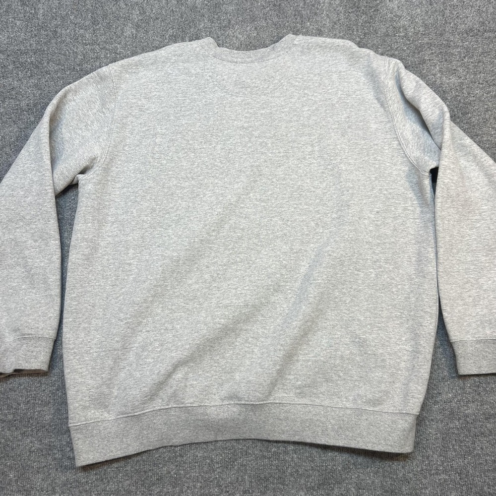 Carhartt Sweatshirt Mens XL Gray Fleece Crewneck Pullover Logo Patch Loose Fit - Picture 5 of 10